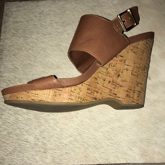 Calvin Klein Cork Wedge Sandals - Picture 7 of 9